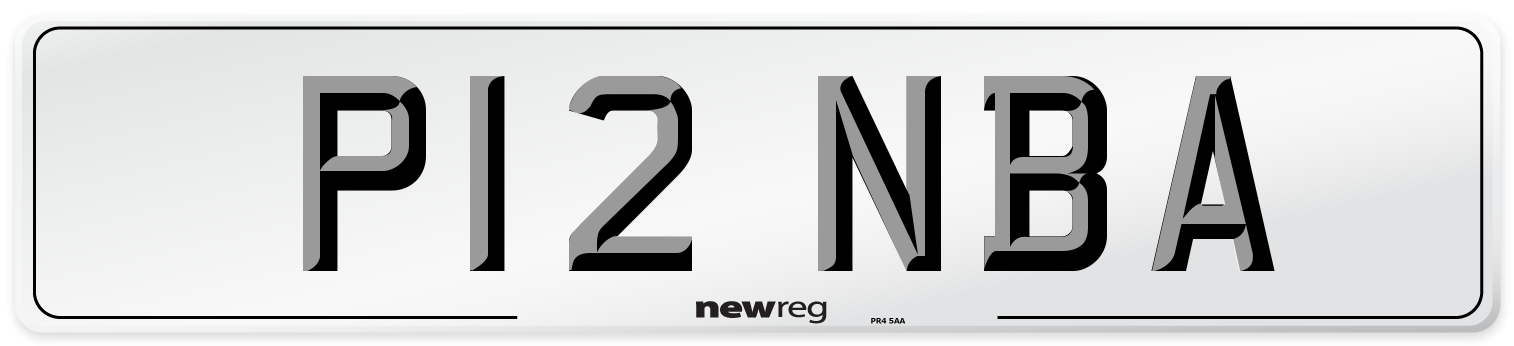 P12 NBA Number Plate from New Reg